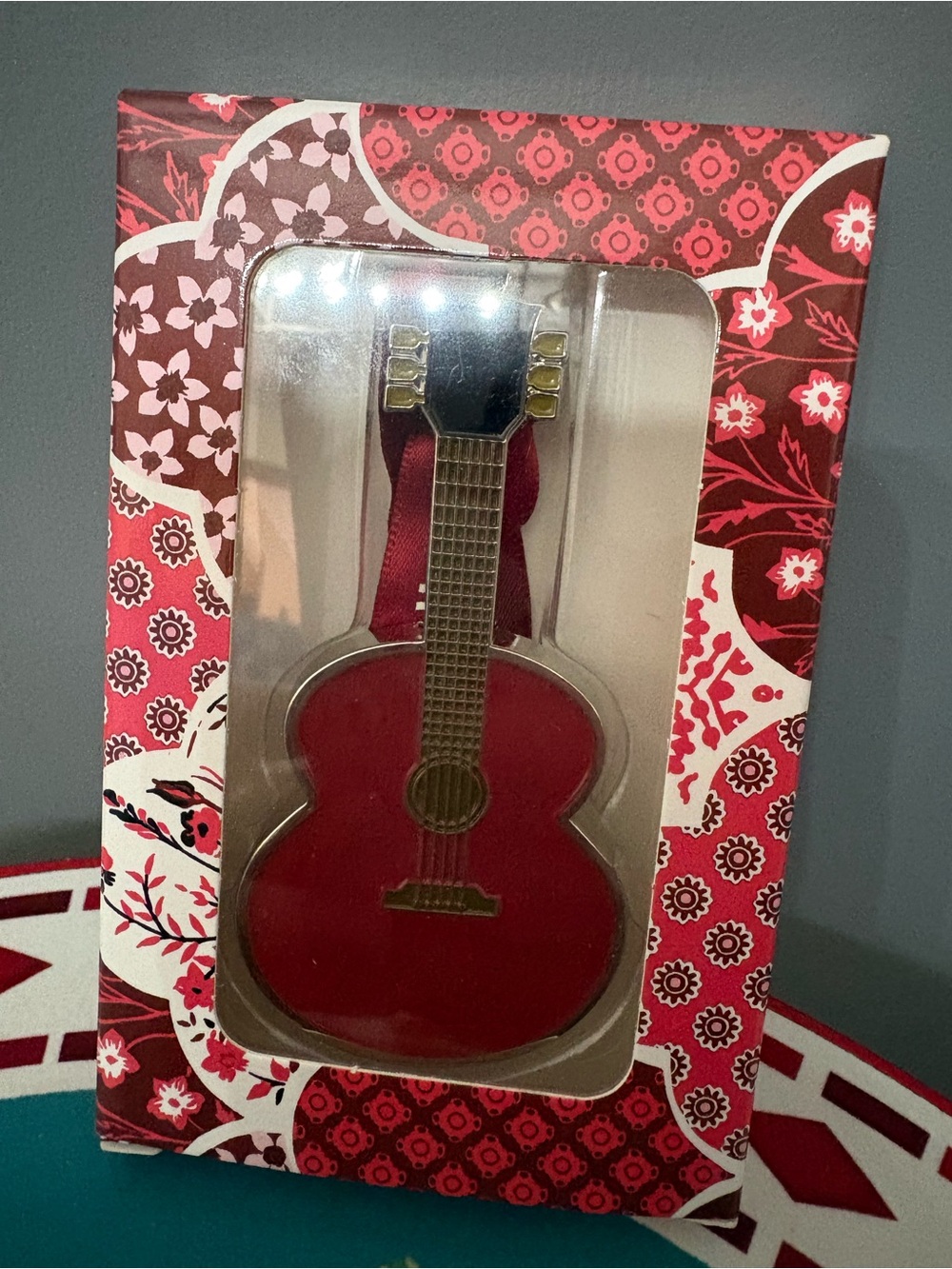 Taylor Swift Ornament- Red Guitar